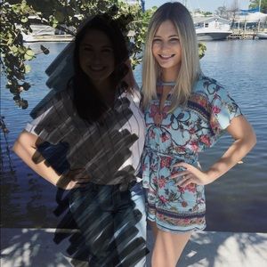 Francesca’s Teal Romper - Size XS -